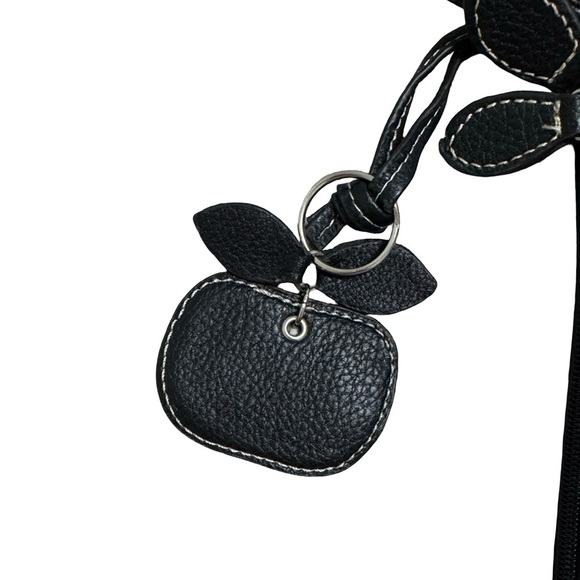 Black Faux Leather Crossbody Messenger Bag - Picture 3 of 9